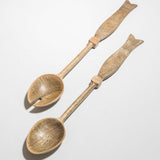 Set Cubiertos Madera Pez